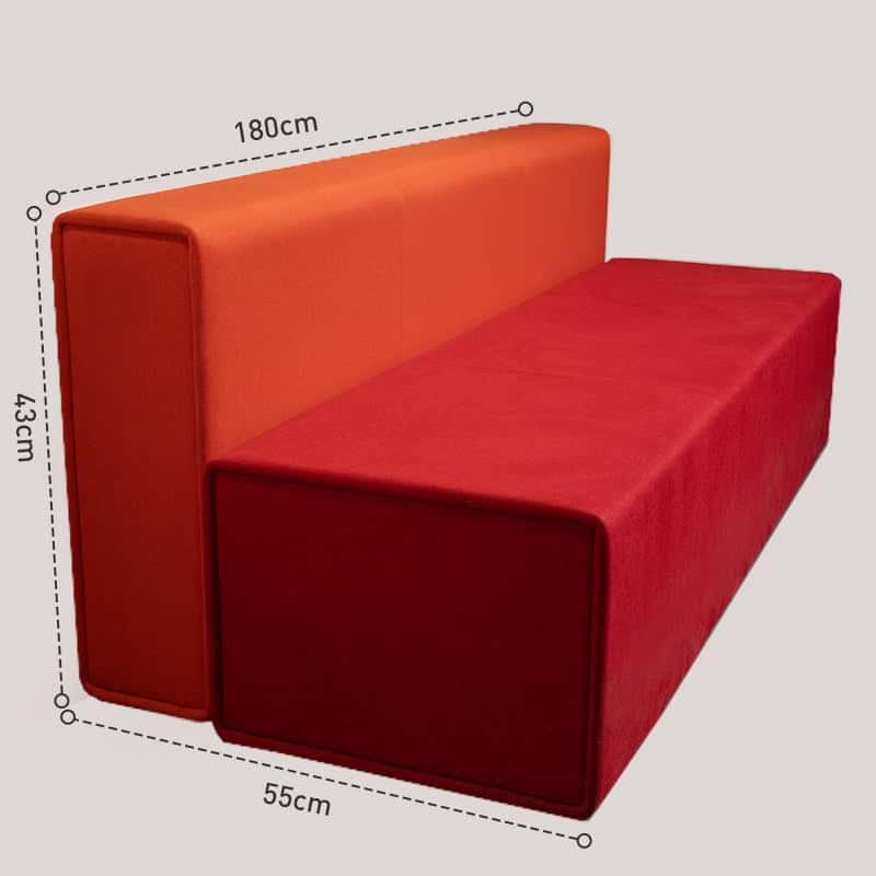 AutoFull Living room Sofa Red