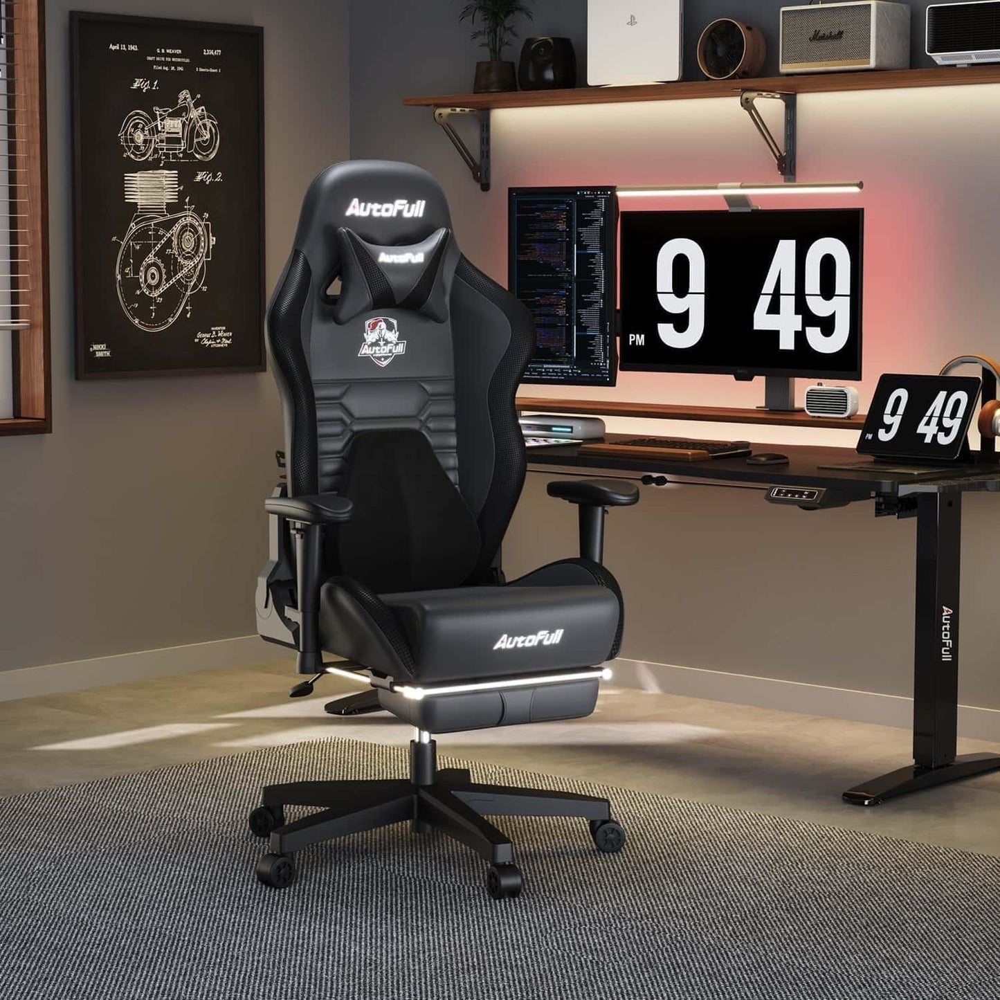 AutoFull C3 Gaming Chair Black