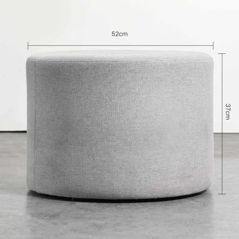 AutoFull Round chair, Plush material, Gray