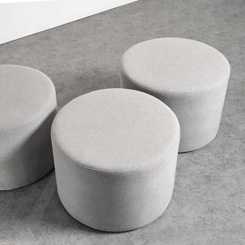 AutoFull Round chair, Plush material, Gray